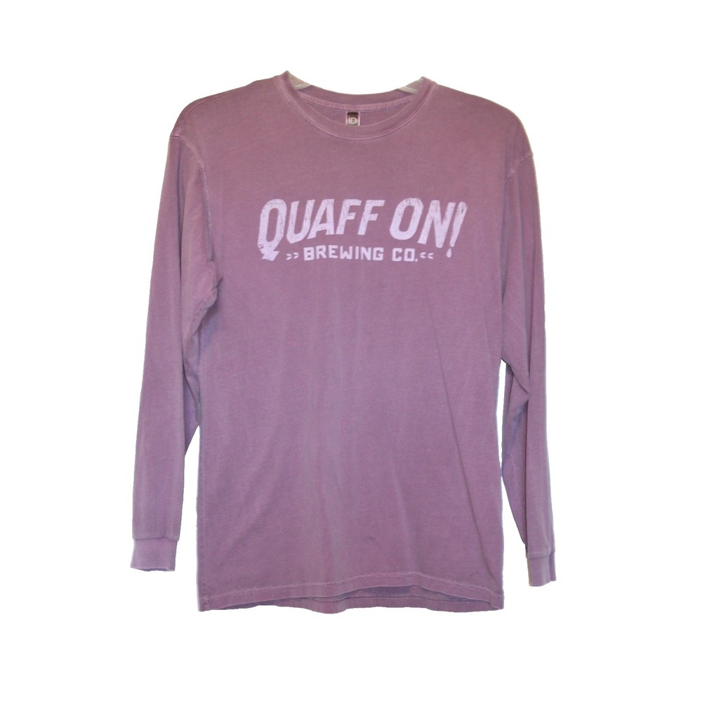 Quaff On Brewing Co Beer Collection Purple Long Sleeve T Shirt Size M